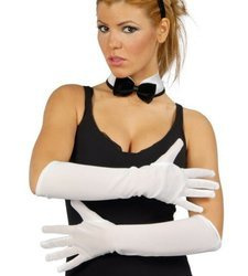 RĘKAWICZKI BIAŁE DŁUGIE