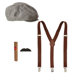 ZESTAW RETRO MĘSKI LATA 20 4 EL.