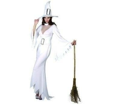 STRÓJ CZAROWNICY WIEDŻMY BIAŁY