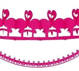 GIRLANDA PAPIEROWA FLAMINGI