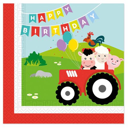 SERWETKI PAPIEROWE FARMA 33 CM 20 SZT.