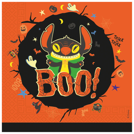 SERWETKI PAPIEROWE STITCH HALLOWEEN 33 CM 20 SZT DISNEY