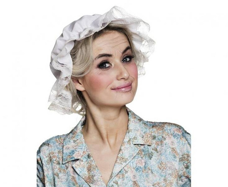 Czapka czepek Babci biały