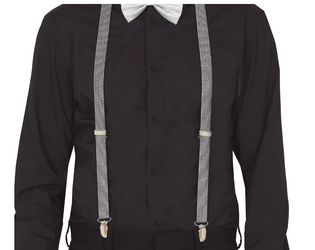 CZARNE SZELKI Z SREBNĄ NITKĄ