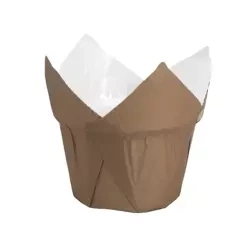 PAPILOTKI NA MUFFINKI BRĄZOWE 20 SZT