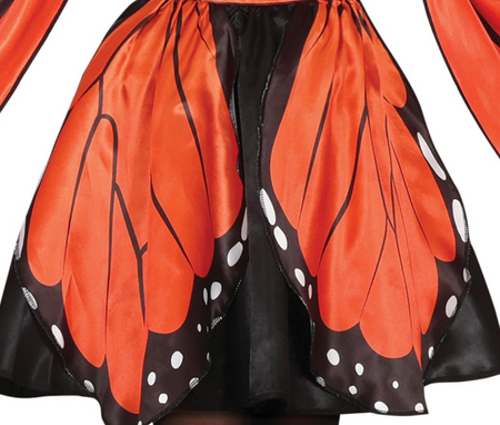 STRÓJ DAMSKI MOTYL POMARAŃCZOWY 