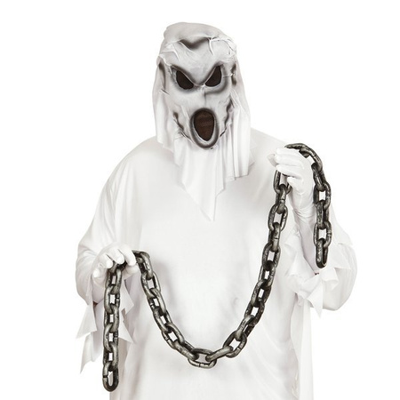 SREBRNY ŁAŃCUCH WIĘZIEŃ DUCH HALLOWEEN