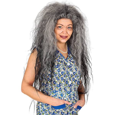 PERUKA STARUSZKA CZAROWNICA HALLOWEEN
