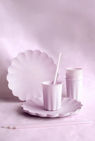 SŁOMKI PLASTIKOWE 23 CM FIOLETOWY 12 SZT