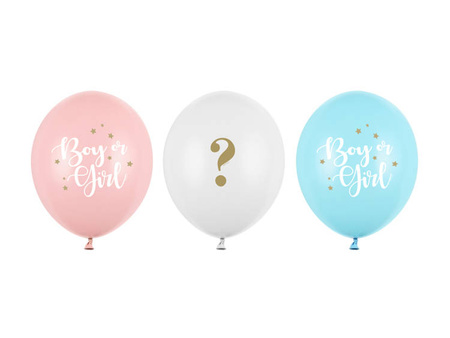 BALONY BOY OR GIRL 50 SZTUK 30 CM