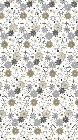 PAPIER PREZENTOWY ZŁOTE SREBRNE GWIAZDKI 200X70CM