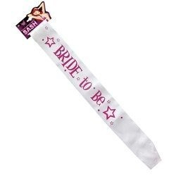 SZARFA BIAŁA NA WIECZÓR PANIEŃSKI BRIDE TO BE