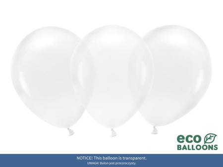 BALONY ECO 30 CM TRANSPARENTNY 100 SZT.