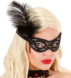 MASKA TYGRYS Z PIÓREM