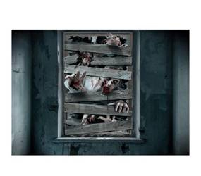 DEKORACJA NA OKNO ZOMBIE ATAKUJE