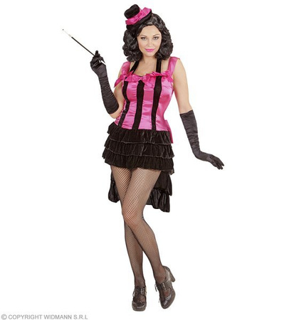 SUKIENKA RETRO DIVA CZARNO-RÓŻOWA