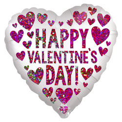 BALON FOLIOWY 43CM SERCE WALENTYNKI