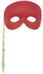 MASKA CZERWONA UNISEX NA PATYKU