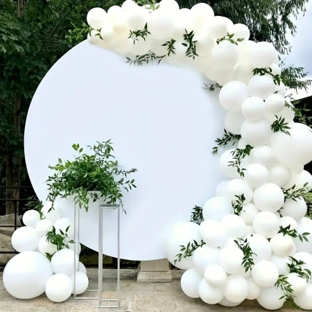 POKROWIEC NA STOJAK KOŁO 200 CM BIAŁY