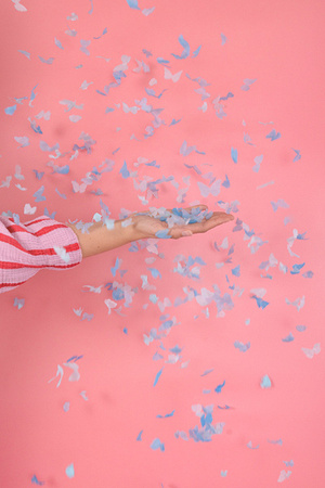 TUBA Z MOTYLKAMI BOY OR GIRL NIEBIESKA 20 CM