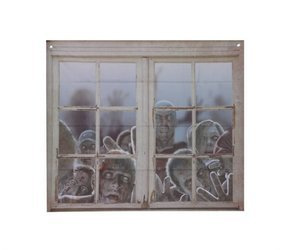 DEKORACJA NA OKNO ZOMBIE 80x90 CM