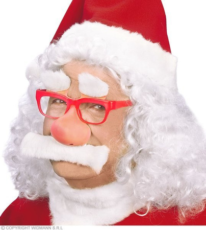 KOMICZNE OKULARY Z NOSEM MIKOŁAJA