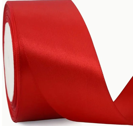 TASIEMKA SATYNOWA CZERWONA 50 MM 23M