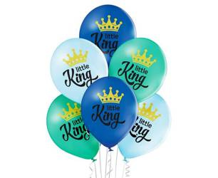 BALONY LATEKSOWE DLA KRÓLEWICZA LITTLE KING 6 SZT
