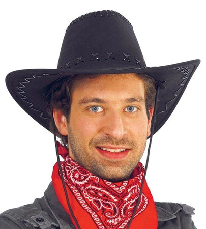 KAPELUSZ KOWBOJA CZARNY