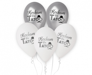 BALONY KOCHAM CIĘ TATO 12 CALI 5 SZT.