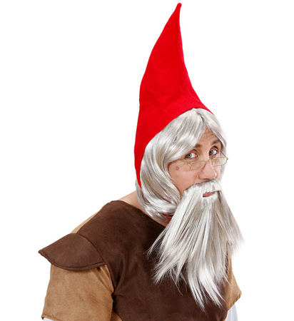 CZAPKA Z PERUKĄ GNOM