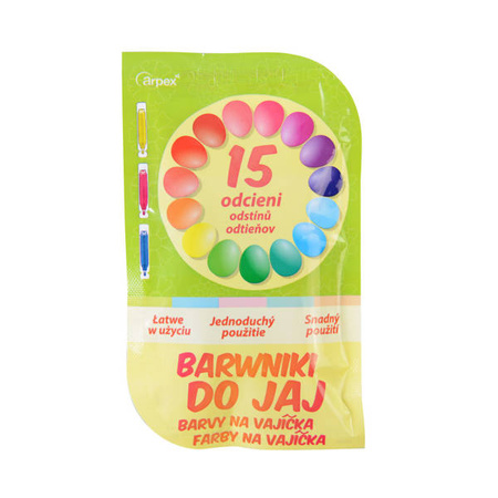BARWNIKI DO JAJEK 15 ODCIENI