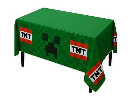 OBRUS FOLIOWY PIKSELE 108 X 180 CM GRA