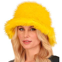 CZAPKA PLUSZOWA ŻÓŁTA