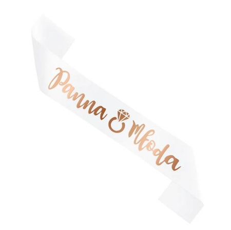 SZARFA PANNA MŁODA RÓŻOWE ZŁOTO