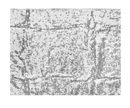 BIEŻNIK SIATECZKA CEKINOWY SREBRNY 0,3 X 5 M 