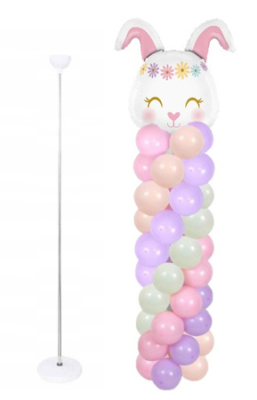 STOJAK DO BALONÓW BIAŁY 200 CM