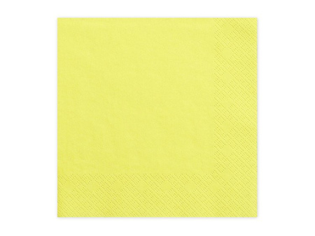 SERWETKI 33X33cm ŻÓŁTE