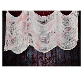 BIAŁA ZASŁONA PLAMY KRWI