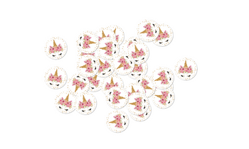 KONFETTI URODZINOWE JEDNOROŻEC 36 SZT