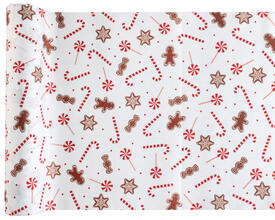 Bieżnik Świąteczne słodkości krepa 27 x 300 cm