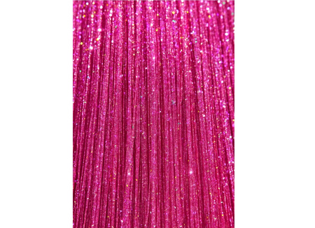 PASEMKA DO WŁOSÓW BŁYSZCZĄCE RÓŻOWE 50 CM 