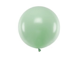 BALON LATEKSOWY 60 CM OKRĄGŁY PASTEL PISTACJA