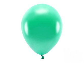 BALONY ECO 30 cm METAL. ZIELONY 10 szt