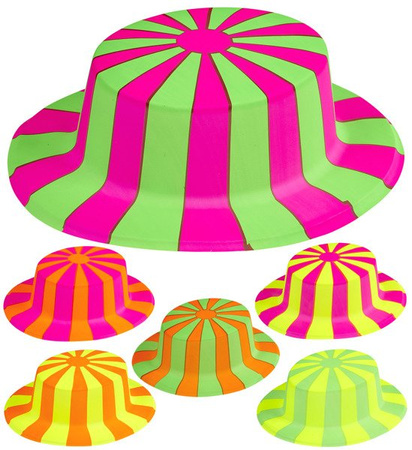 KAPELUSZ NEONOWY W PASKI