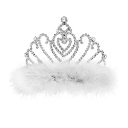 TIARA KORONA KSIĘŻNICZKI Z PUSZKIEM