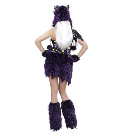 STRÓJ MONSTER GIRL FIOLETOWA