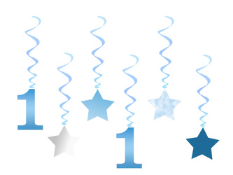 ŚWIDERKI GWIAZDKI BŁĘKITNE ROCZEK