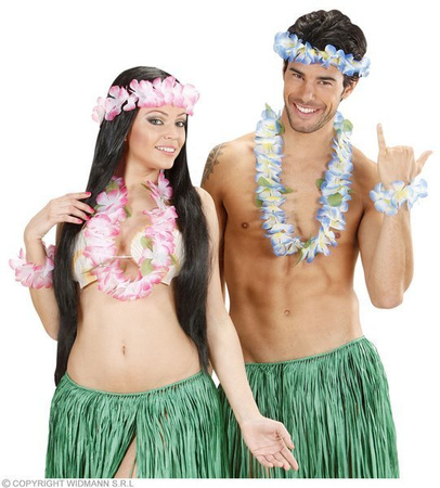 ZESTAW KWIATÓW 3el. Z LIŚĆMI BIAŁE