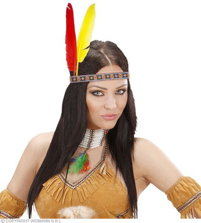 OPASKA INDIANINA Z PIÓRAMI